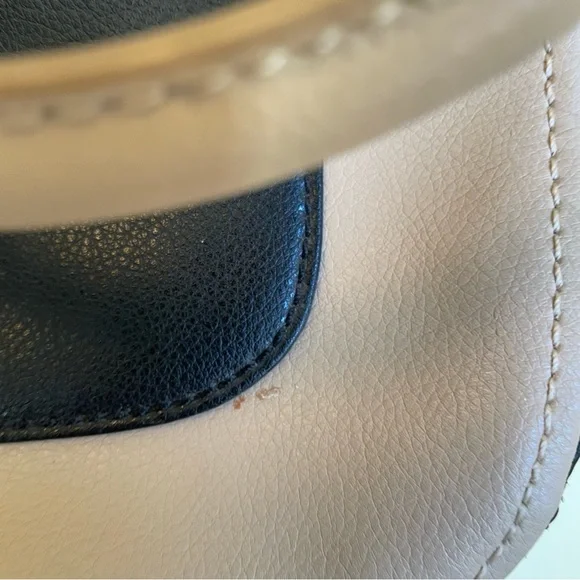 J. Crew Beige and Black Leather Crossbody Purse - Picture 3 of 9